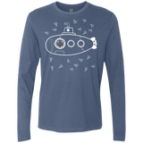 T-Shirts Indigo / S Fish Watching Men's Premium Long Sleeve