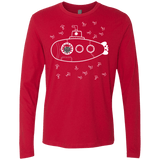 T-Shirts Red / S Fish Watching Men's Premium Long Sleeve