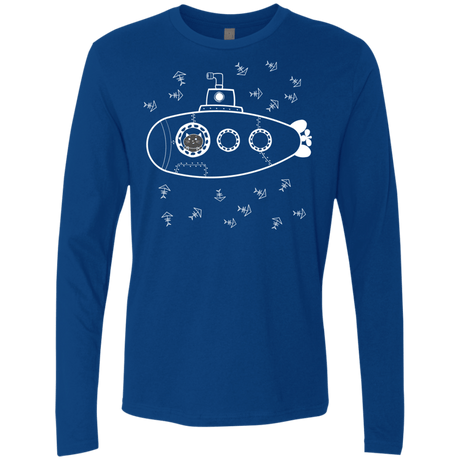 T-Shirts Royal / S Fish Watching Men's Premium Long Sleeve