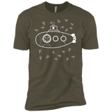 T-Shirts Military Green / X-Small Fish Watching Men's Premium T-Shirt