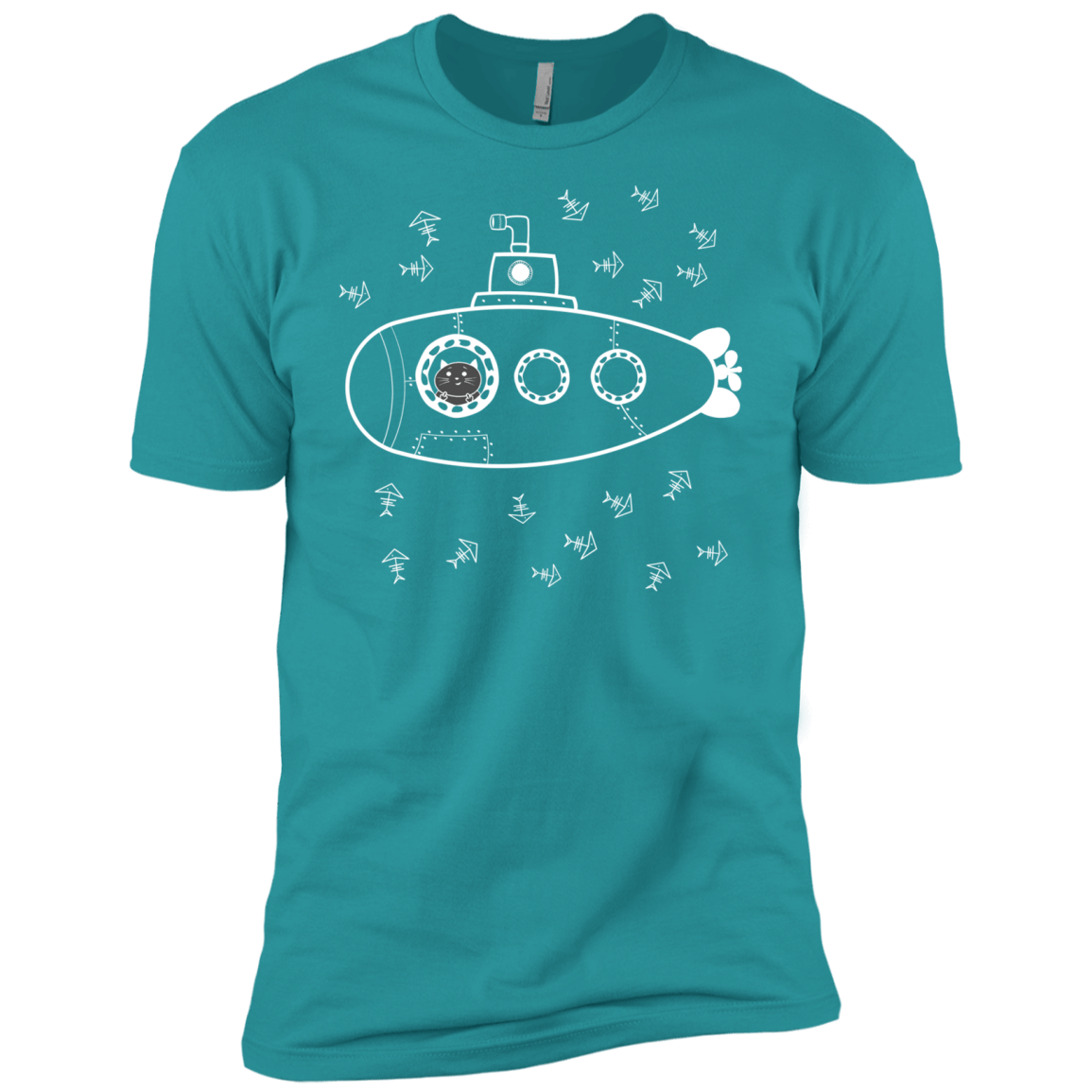 T-Shirts Tahiti Blue / X-Small Fish Watching Men's Premium T-Shirt