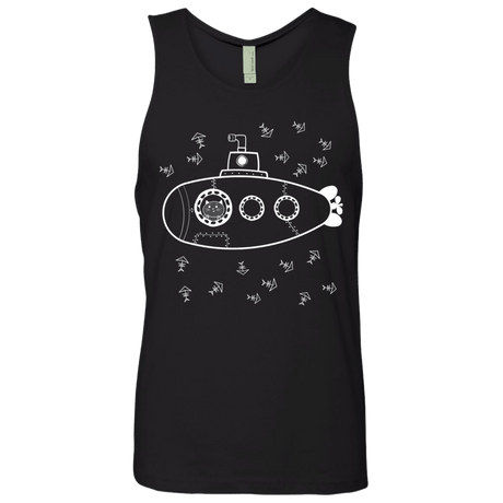 T-Shirts Black / S Fish Watching Men's Premium Tank Top