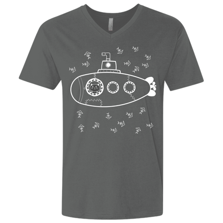 T-Shirts Heavy Metal / X-Small Fish Watching Men's Premium V-Neck