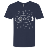 T-Shirts Midnight Navy / X-Small Fish Watching Men's Premium V-Neck