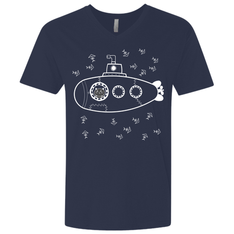 T-Shirts Midnight Navy / X-Small Fish Watching Men's Premium V-Neck
