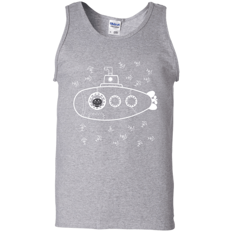 T-Shirts Sport Grey / S Fish Watching Men's Tank Top