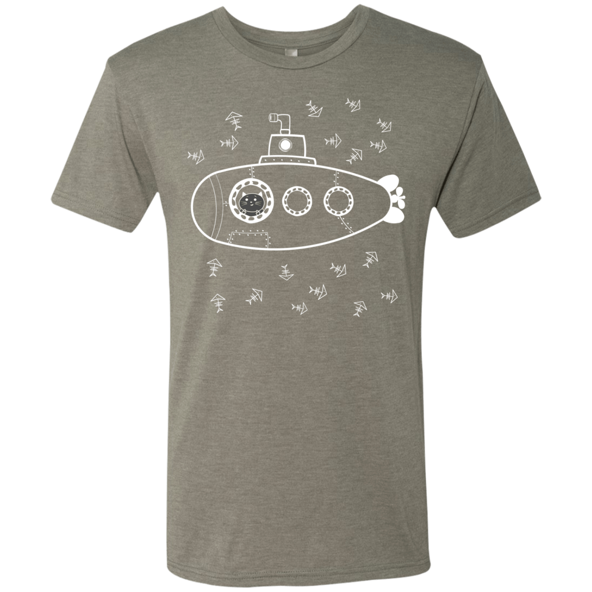 T-Shirts Venetian Grey / S Fish Watching Men's Triblend T-Shirt