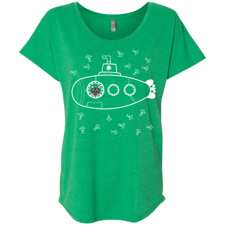 T-Shirts Envy / X-Small Fish Watching Triblend Dolman Sleeve