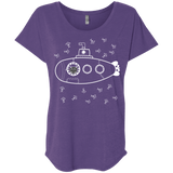 T-Shirts Purple Rush / X-Small Fish Watching Triblend Dolman Sleeve