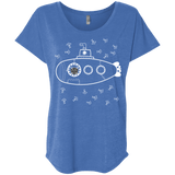 T-Shirts Vintage Royal / X-Small Fish Watching Triblend Dolman Sleeve