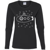 T-Shirts Black / S Fish Watching Women's Long Sleeve T-Shirt