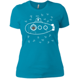 T-Shirts Turquoise / X-Small Fish Watching Women's Premium T-Shirt
