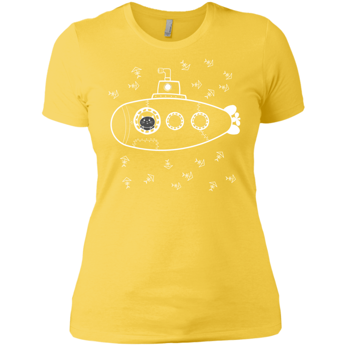 T-Shirts Vibrant Yellow / X-Small Fish Watching Women's Premium T-Shirt