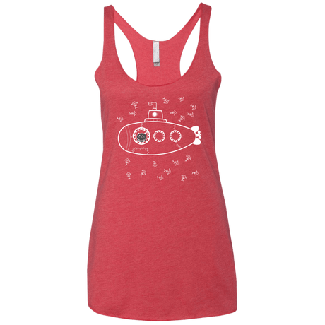 T-Shirts Vintage Red / X-Small Fish Watching Women's Triblend Racerback Tank