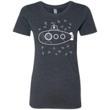 T-Shirts Vintage Navy / S Fish Watching Women's Triblend T-Shirt