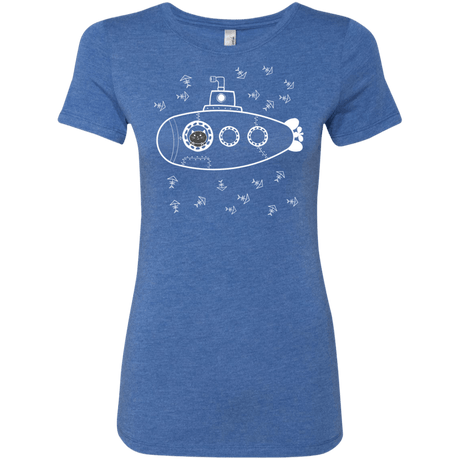 T-Shirts Vintage Royal / S Fish Watching Women's Triblend T-Shirt