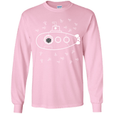 T-Shirts Light Pink / YS Fish Watching Youth Long Sleeve T-Shirt