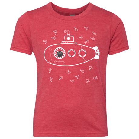 T-Shirts Vintage Red / YXS Fish Watching Youth Triblend T-Shirt