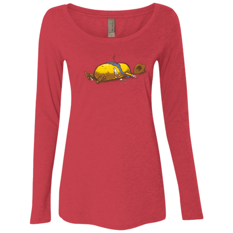T-Shirts Vintage Red / Small Fistfull Women's Triblend Long Sleeve Shirt