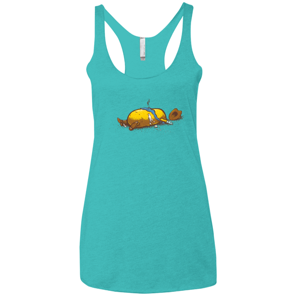 T-Shirts Tahiti Blue / X-Small Fistfull Women's Triblend Racerback Tank