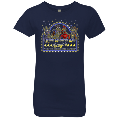 T-Shirts Midnight Navy / YXS Five Nights at Banjos Girls Premium T-Shirt