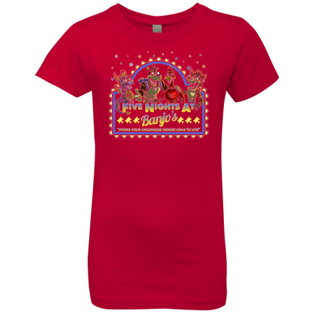 T-Shirts Red / YXS Five Nights at Banjos Girls Premium T-Shirt
