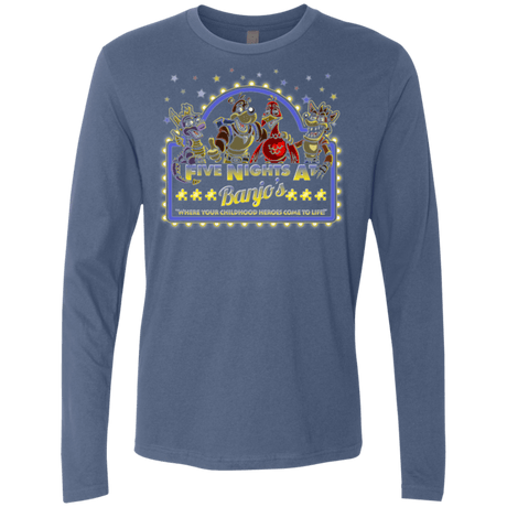 T-Shirts Indigo / Small Five Nights at Banjos Men's Premium Long Sleeve