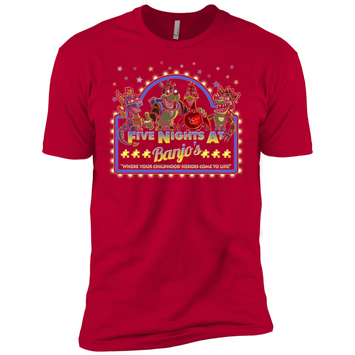 T-Shirts Red / X-Small Five Nights at Banjos Men's Premium T-Shirt
