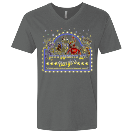 T-Shirts Heavy Metal / X-Small Five Nights at Banjos Men's Premium V-Neck