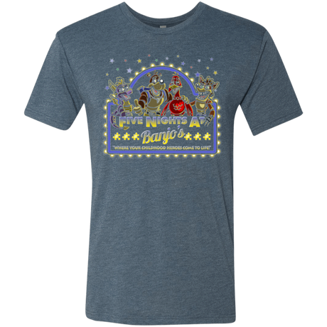 T-Shirts Indigo / Small Five Nights at Banjos Men's Triblend T-Shirt