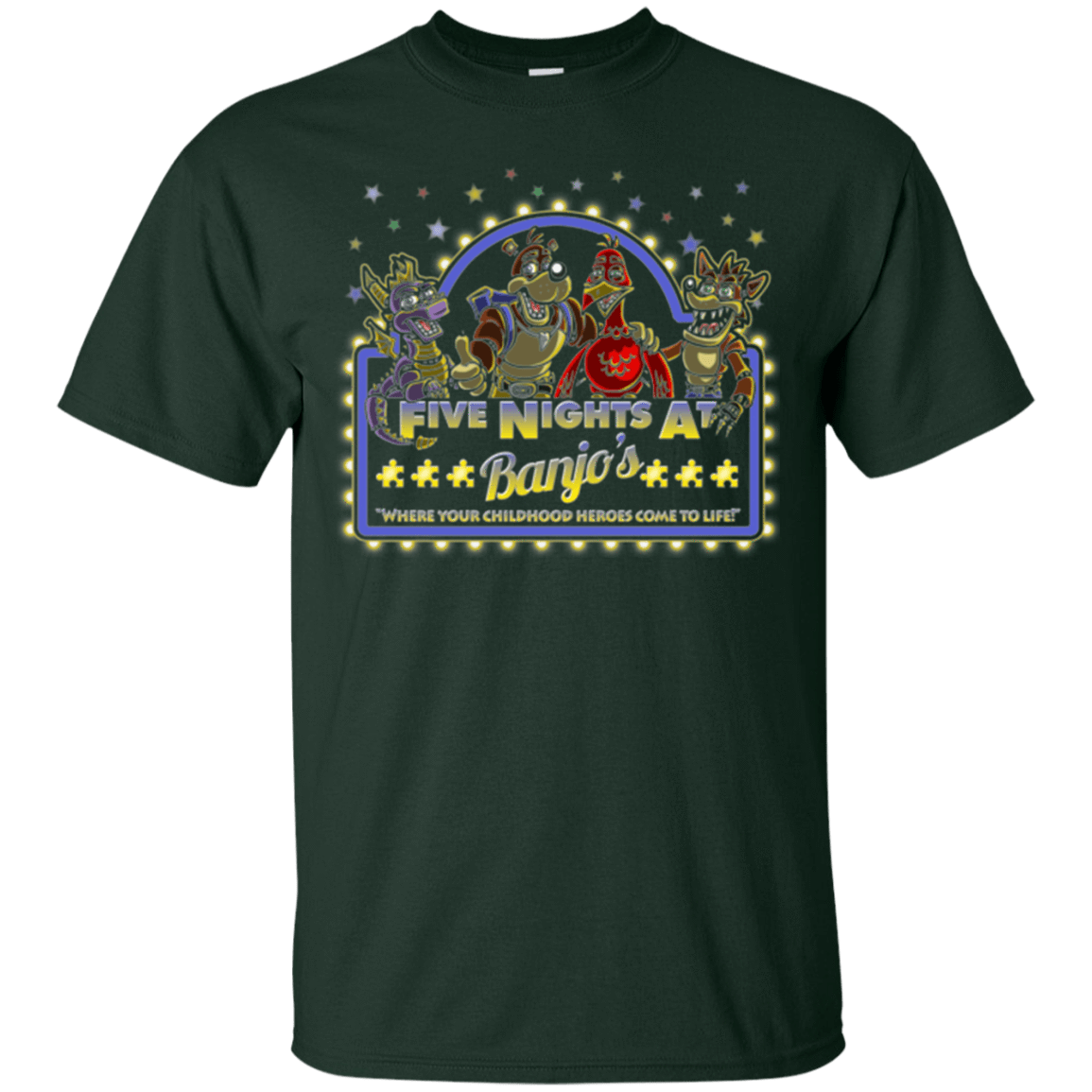 T-Shirts Forest Green / Small Five Nights at Banjos T-Shirt