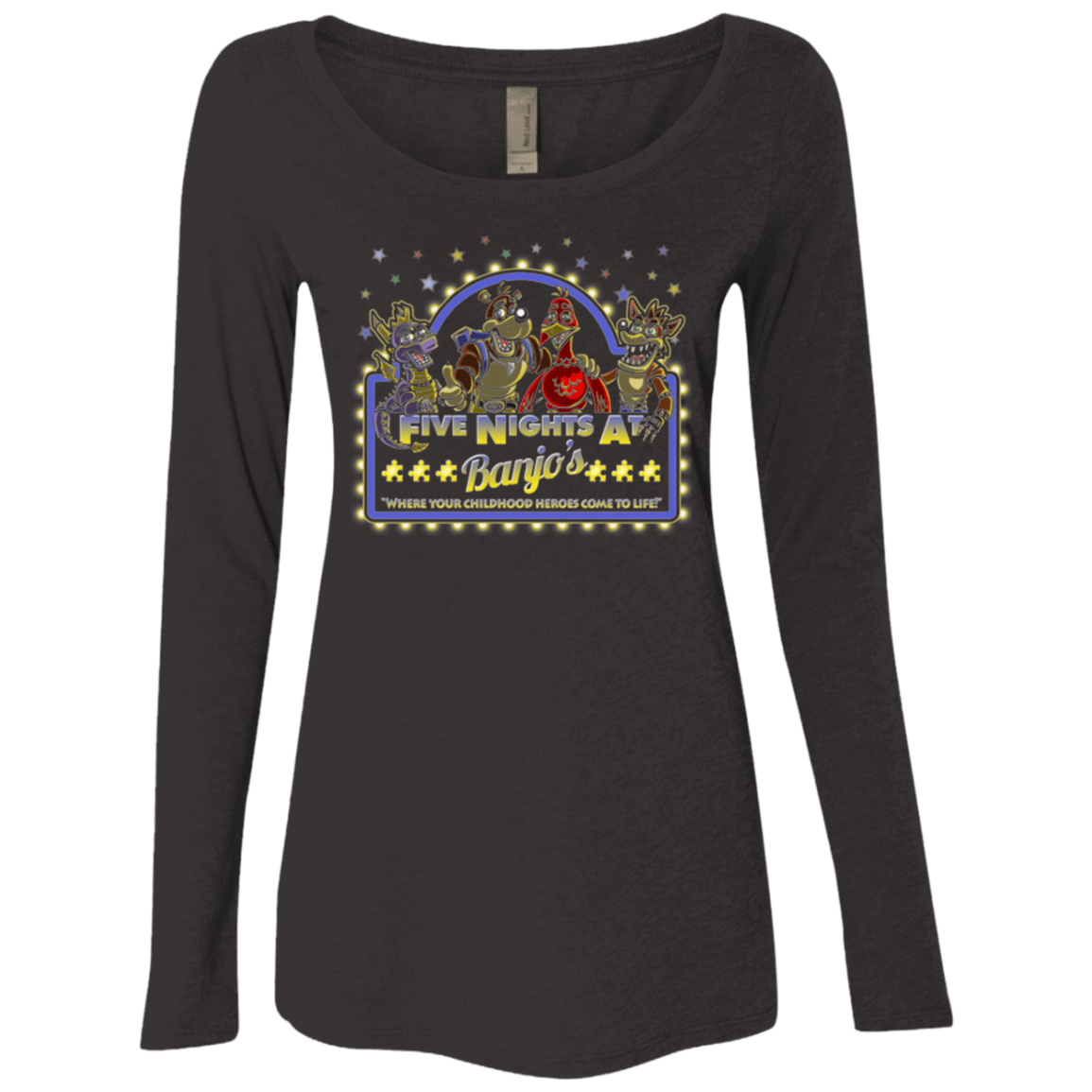 T-Shirts Vintage Black / Small Five Nights at Banjos Women's Triblend Long Sleeve Shirt