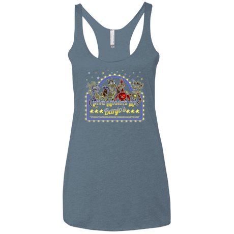 T-Shirts Indigo / X-Small Five Nights at Banjos Women's Triblend Racerback Tank