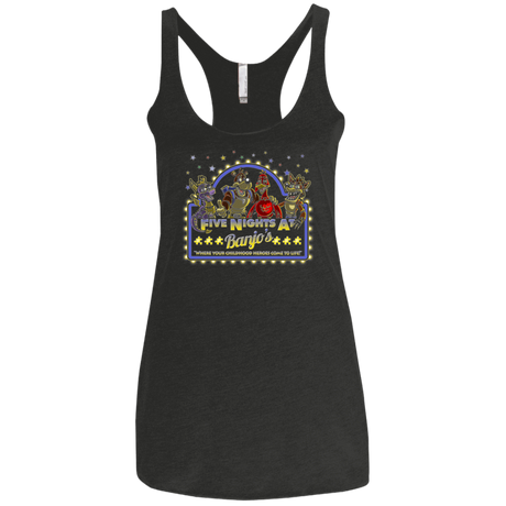 T-Shirts Vintage Black / X-Small Five Nights at Banjos Women's Triblend Racerback Tank