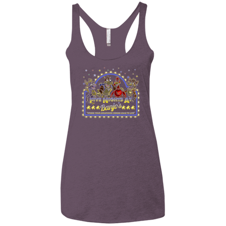 T-Shirts Vintage Purple / X-Small Five Nights at Banjos Women's Triblend Racerback Tank