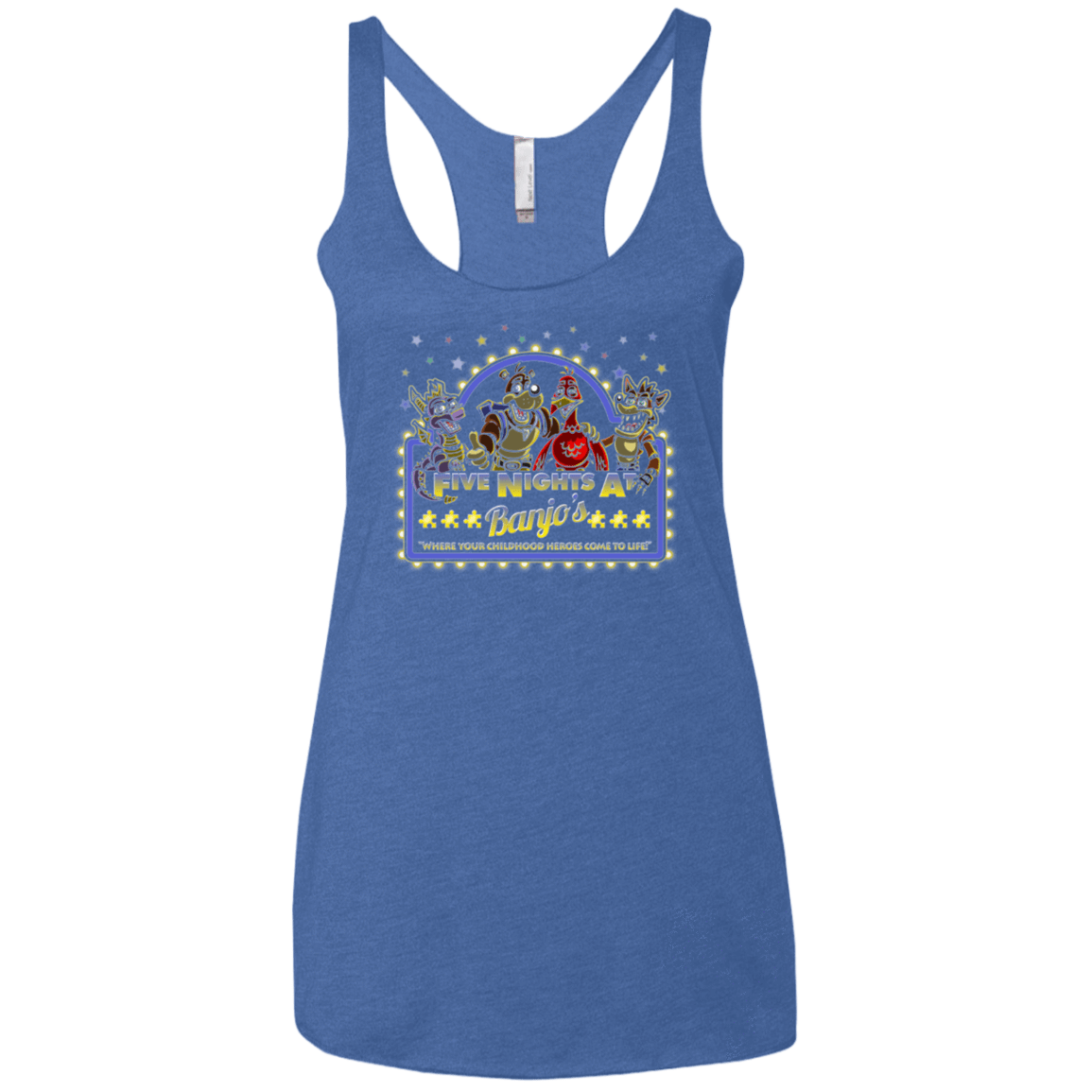 T-Shirts Vintage Royal / X-Small Five Nights at Banjos Women's Triblend Racerback Tank