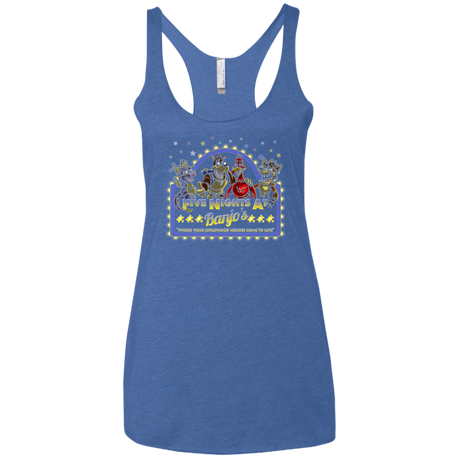T-Shirts Vintage Royal / X-Small Five Nights at Banjos Women's Triblend Racerback Tank