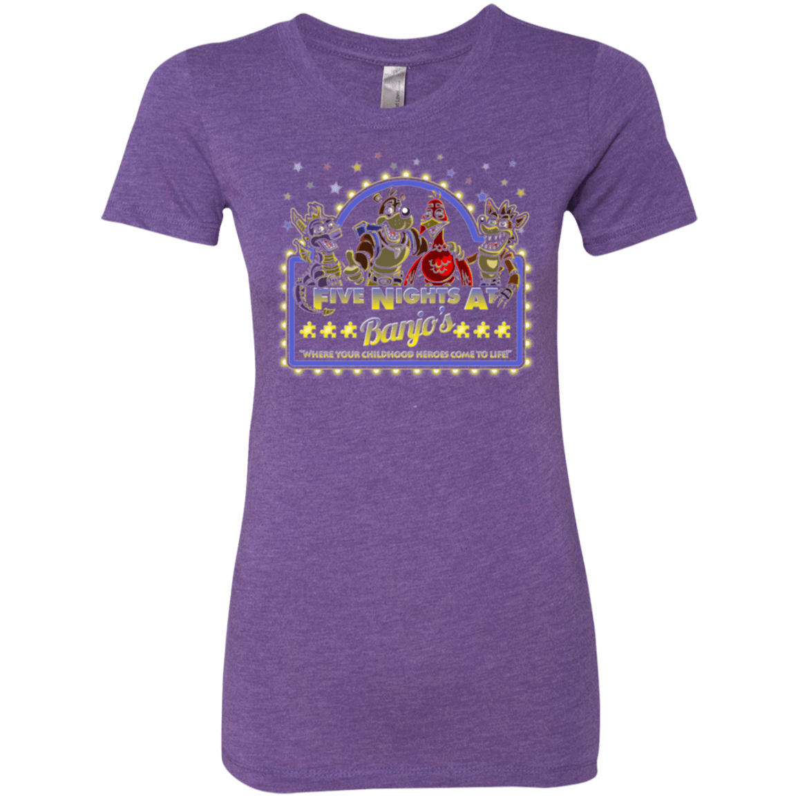 T-Shirts Purple Rush / Small Five Nights at Banjos Women's Triblend T-Shirt