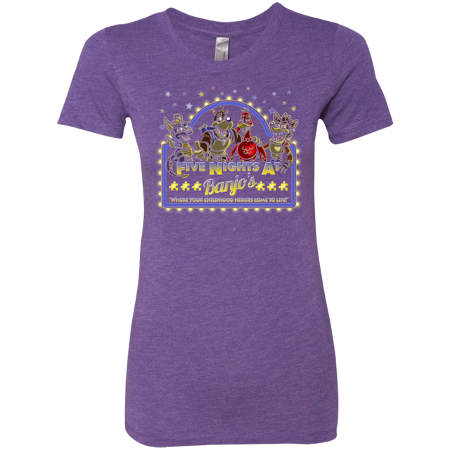 T-Shirts Purple Rush / Small Five Nights at Banjos Women's Triblend T-Shirt