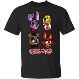 T-Shirts Black / S Five Nights at Freddys Game Over T-Shirt