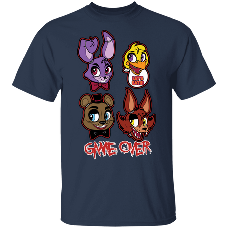 T-Shirts Navy / S Five Nights at Freddys Game Over T-Shirt