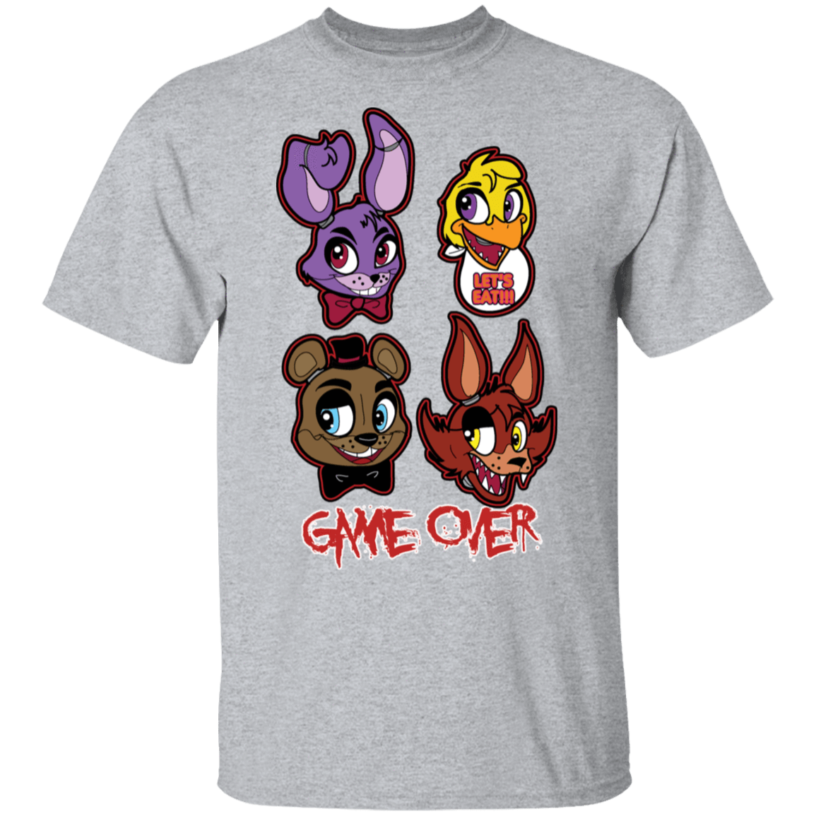 T-Shirts Sport Grey / S Five Nights at Freddys Game Over T-Shirt