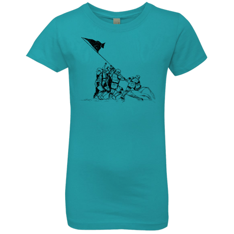 T-Shirts Tahiti Blue / YXS Flags Of Our Emperor Girls Premium T-Shirt