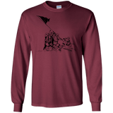 T-Shirts Maroon / S Flags Of Our Emperor Men's Long Sleeve T-Shirt