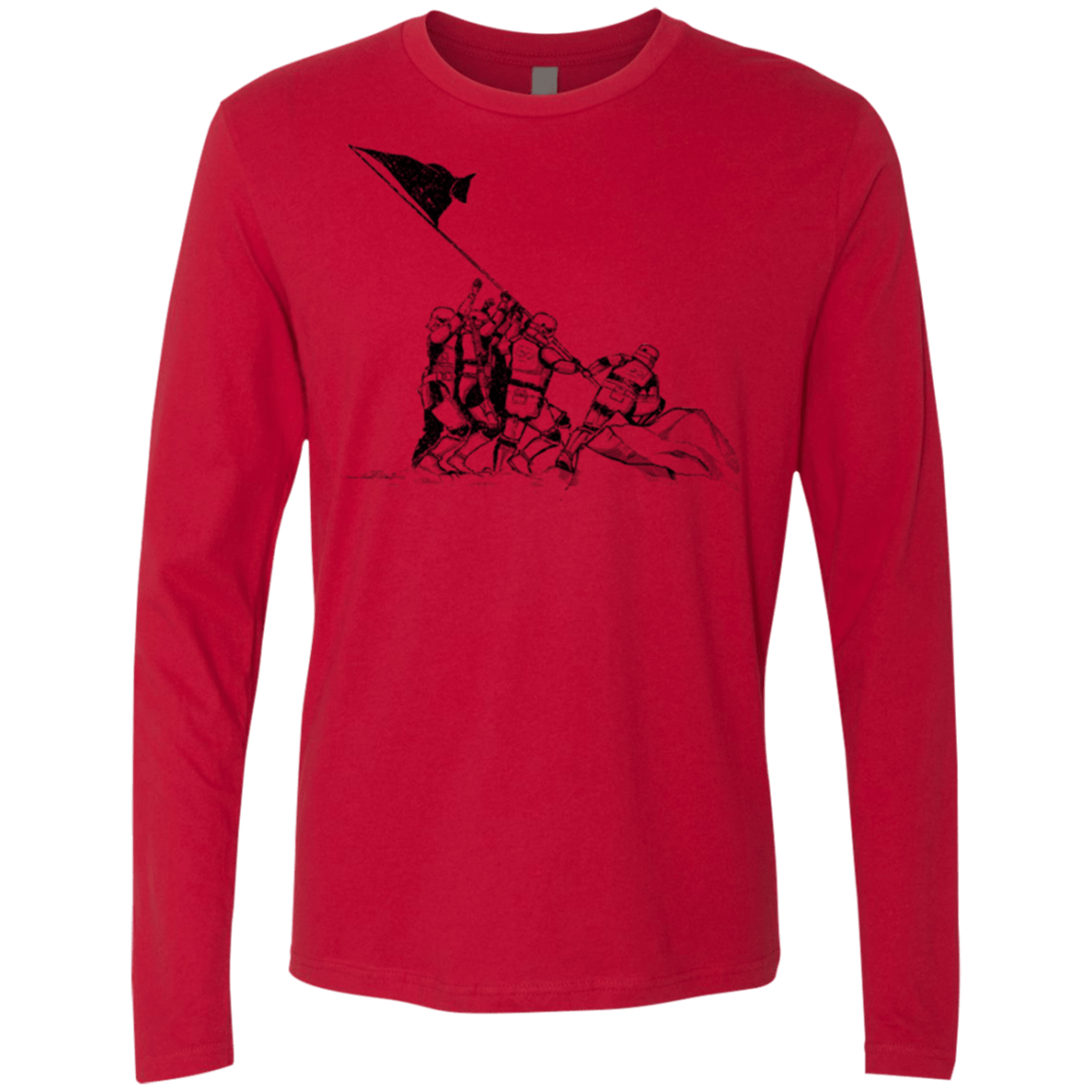 T-Shirts Red / S Flags Of Our Emperor Men's Premium Long Sleeve