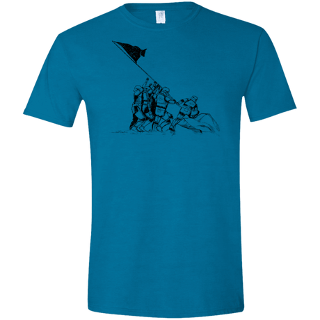 T-Shirts Antique Sapphire / S Flags Of Our Emperor Men's Semi-Fitted Softstyle