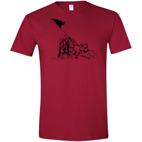 T-Shirts Cardinal Red / S Flags Of Our Emperor Men's Semi-Fitted Softstyle