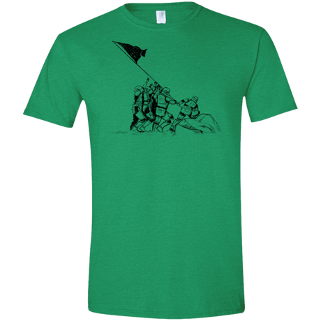 T-Shirts Heather Irish Green / S Flags Of Our Emperor Men's Semi-Fitted Softstyle