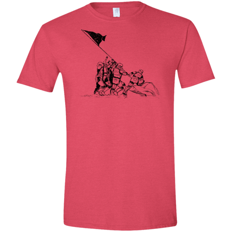 T-Shirts Heather Red / S Flags Of Our Emperor Men's Semi-Fitted Softstyle