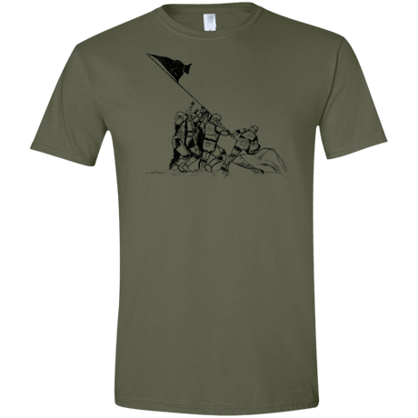 T-Shirts Military Green / S Flags Of Our Emperor Men's Semi-Fitted Softstyle